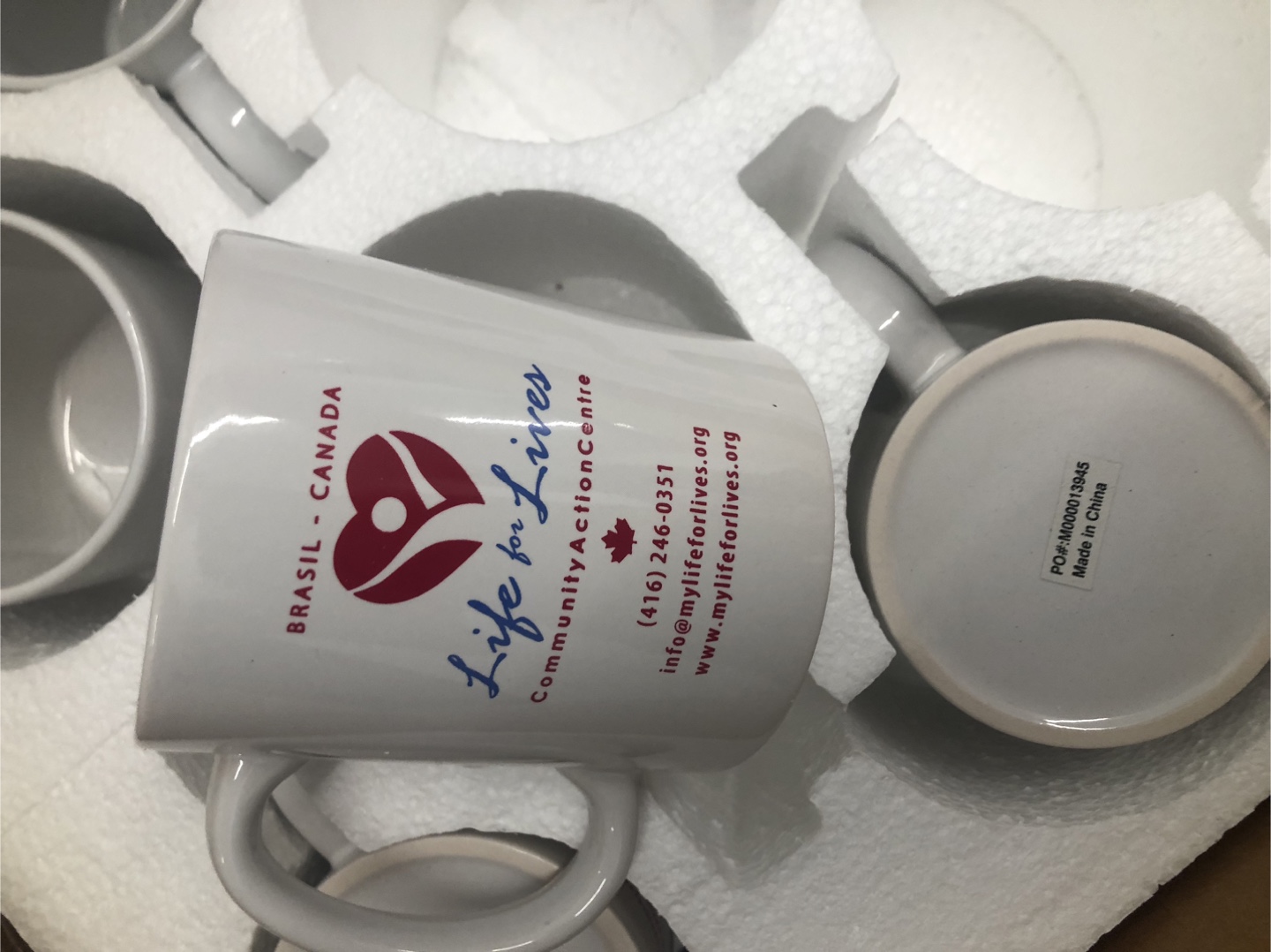 Life for Lives White 20 Mugs  - New in Box - photo 4