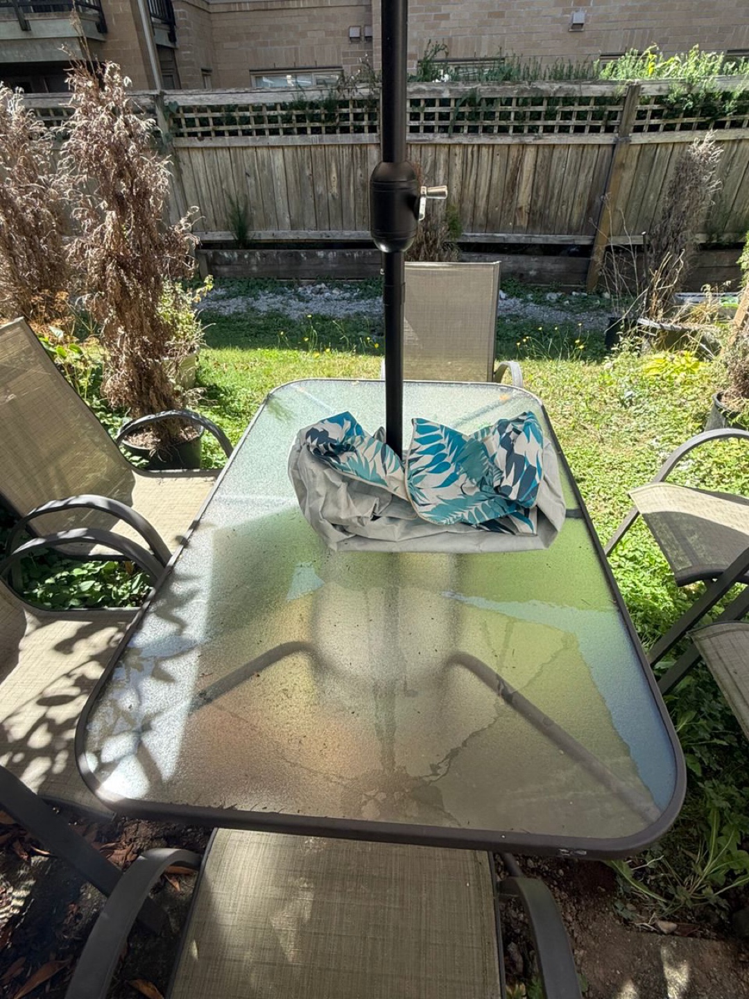 Patio Table Set with Umbrella and Chairs - photo 2