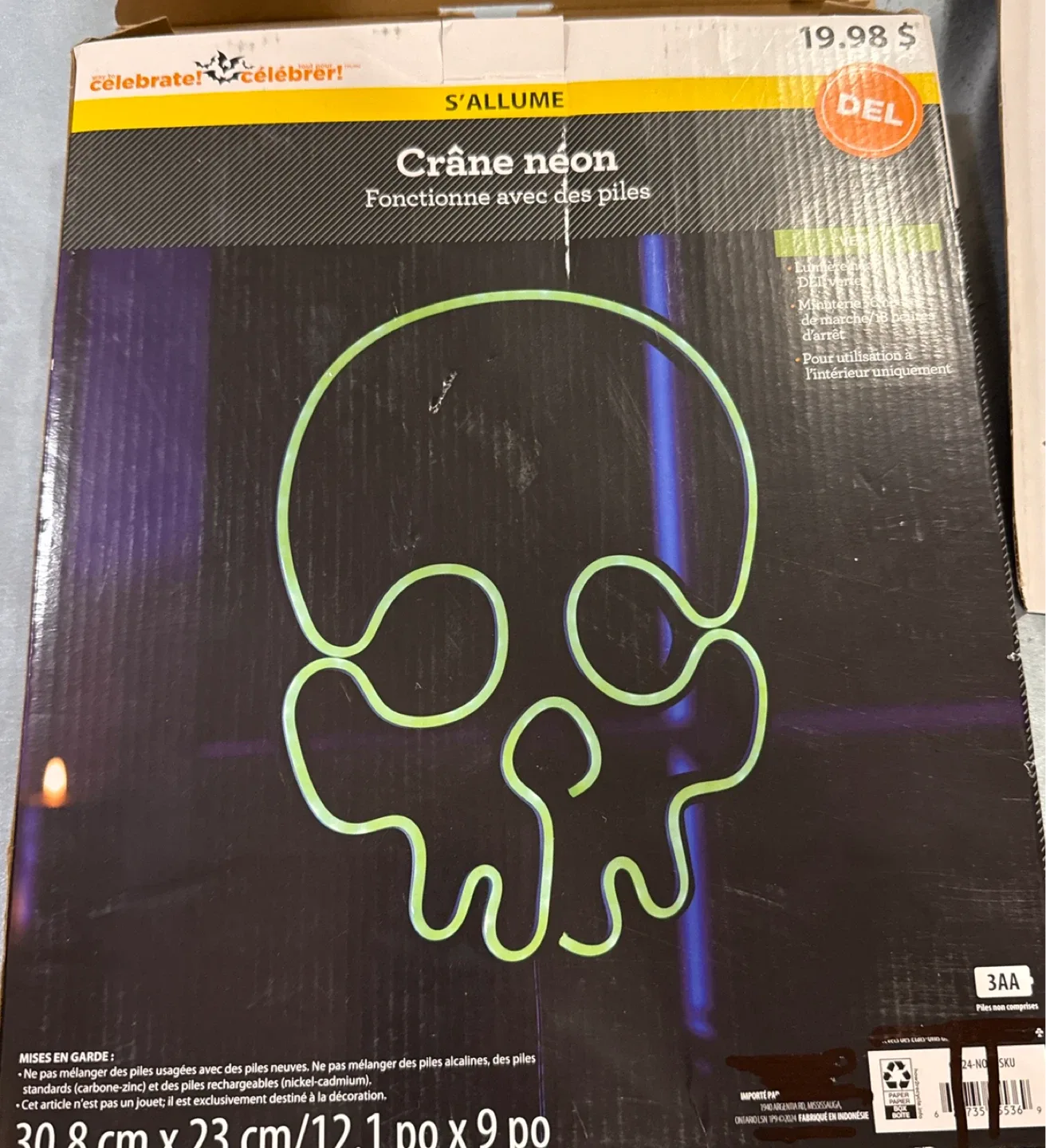 Neon Skull Light - Celebrate It! Decor thumbnail