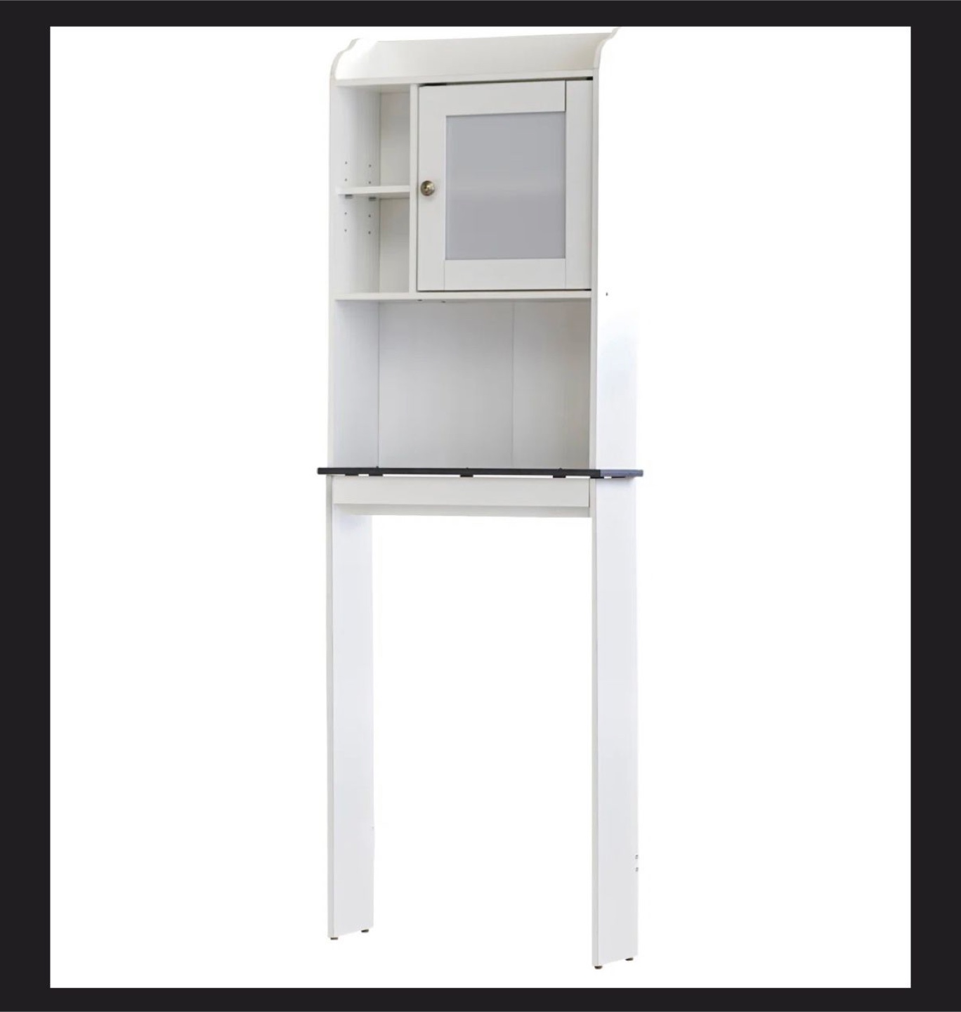 White Over-the-Toilet Storage Cabinet - photo 3