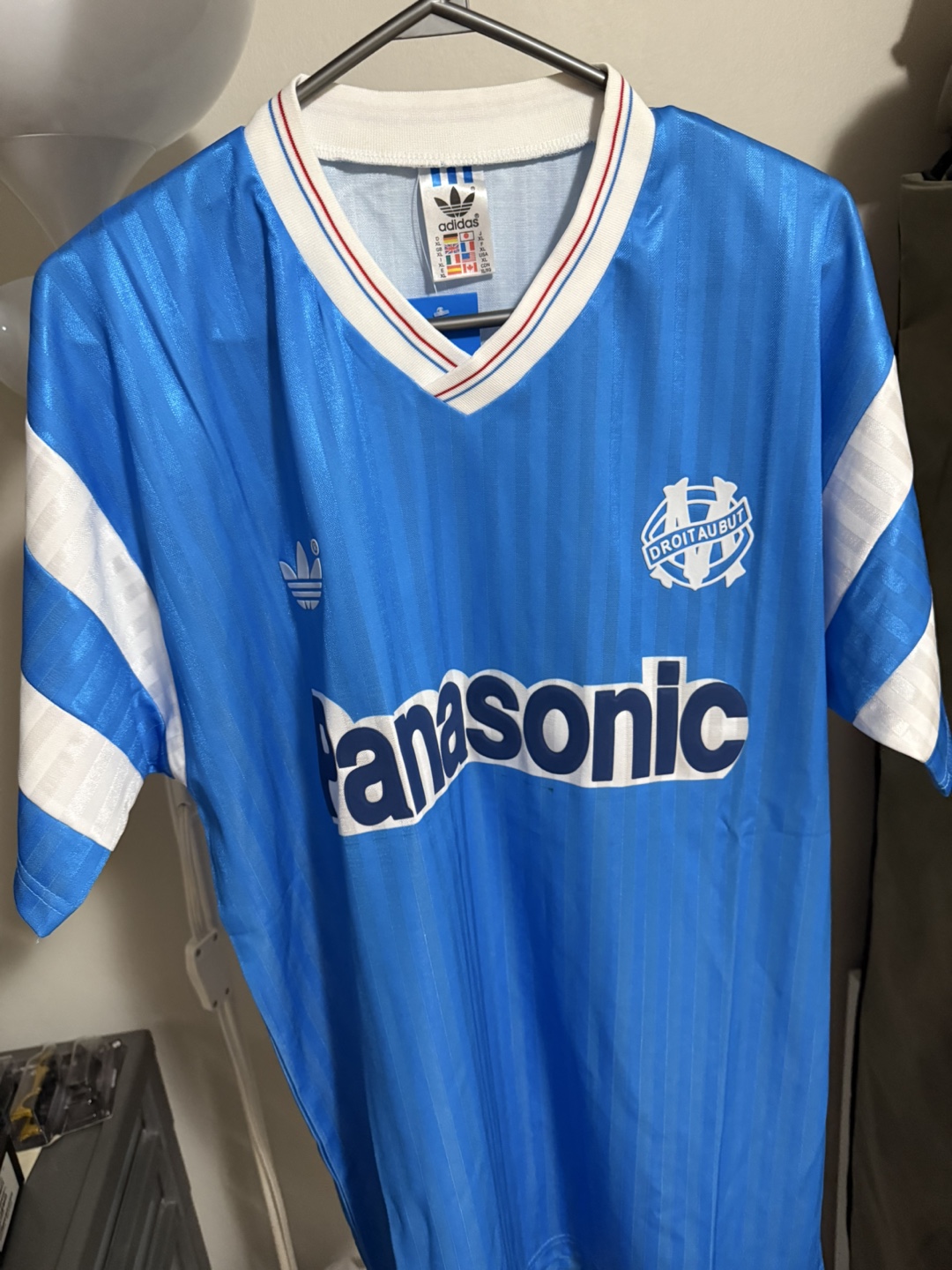 Adidas Olympique Marseille Retro Football Jersey XL