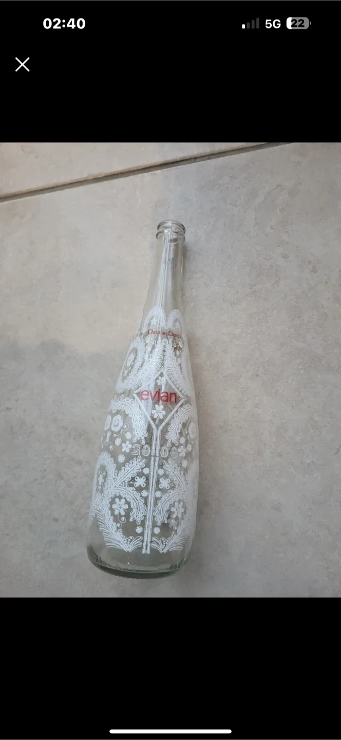 Evian x Christian Lacroix Glass Bottle thumbnail