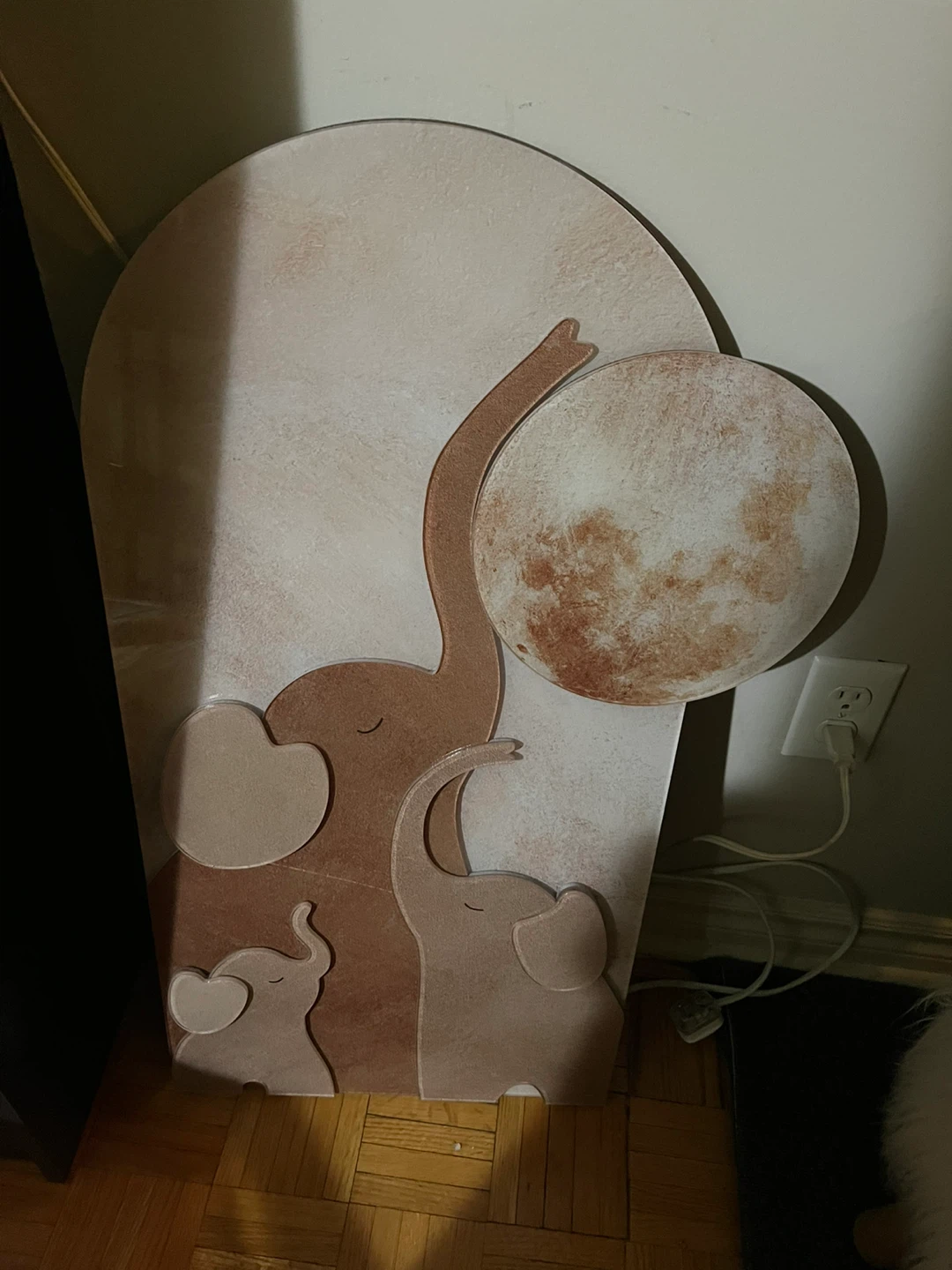 Elephant Family Night Light