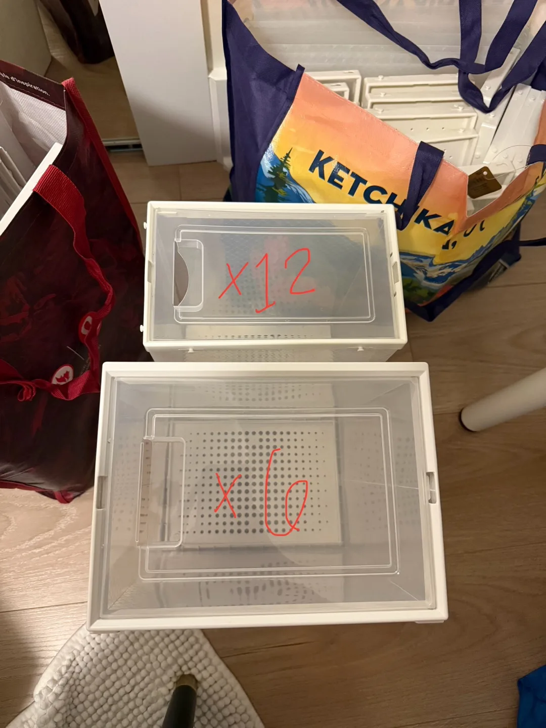 Shoe Boxes - 18 Clear Stackable Organizers image indicator(2)