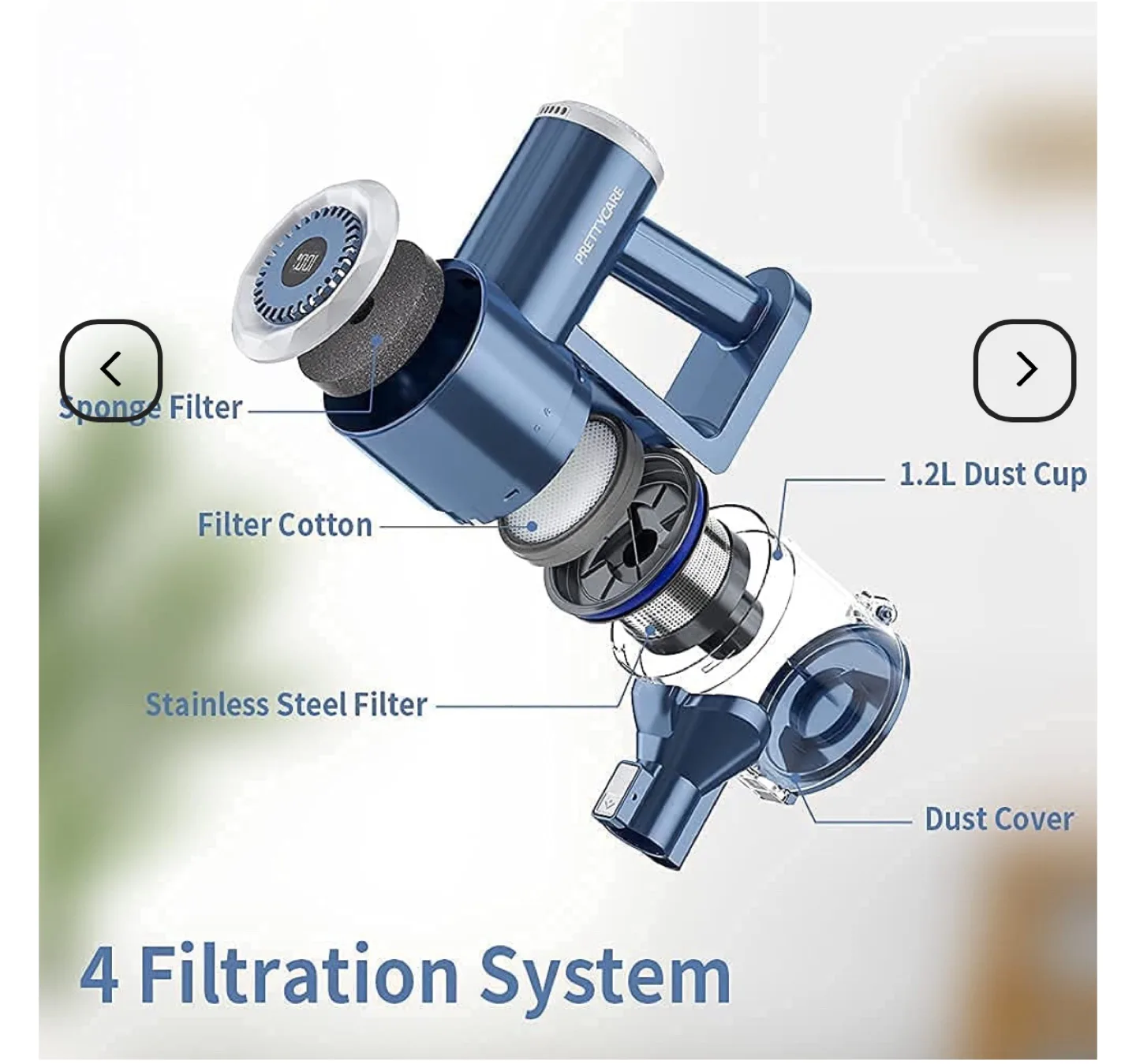 PrettyCare W200 Cordless Vacuum - Like New! image indicator(6)