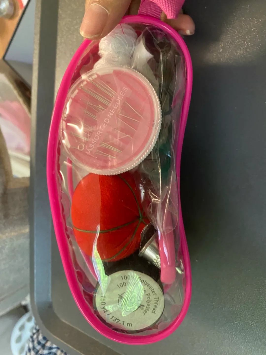 Sewing Kit with Pink Case thumbnail