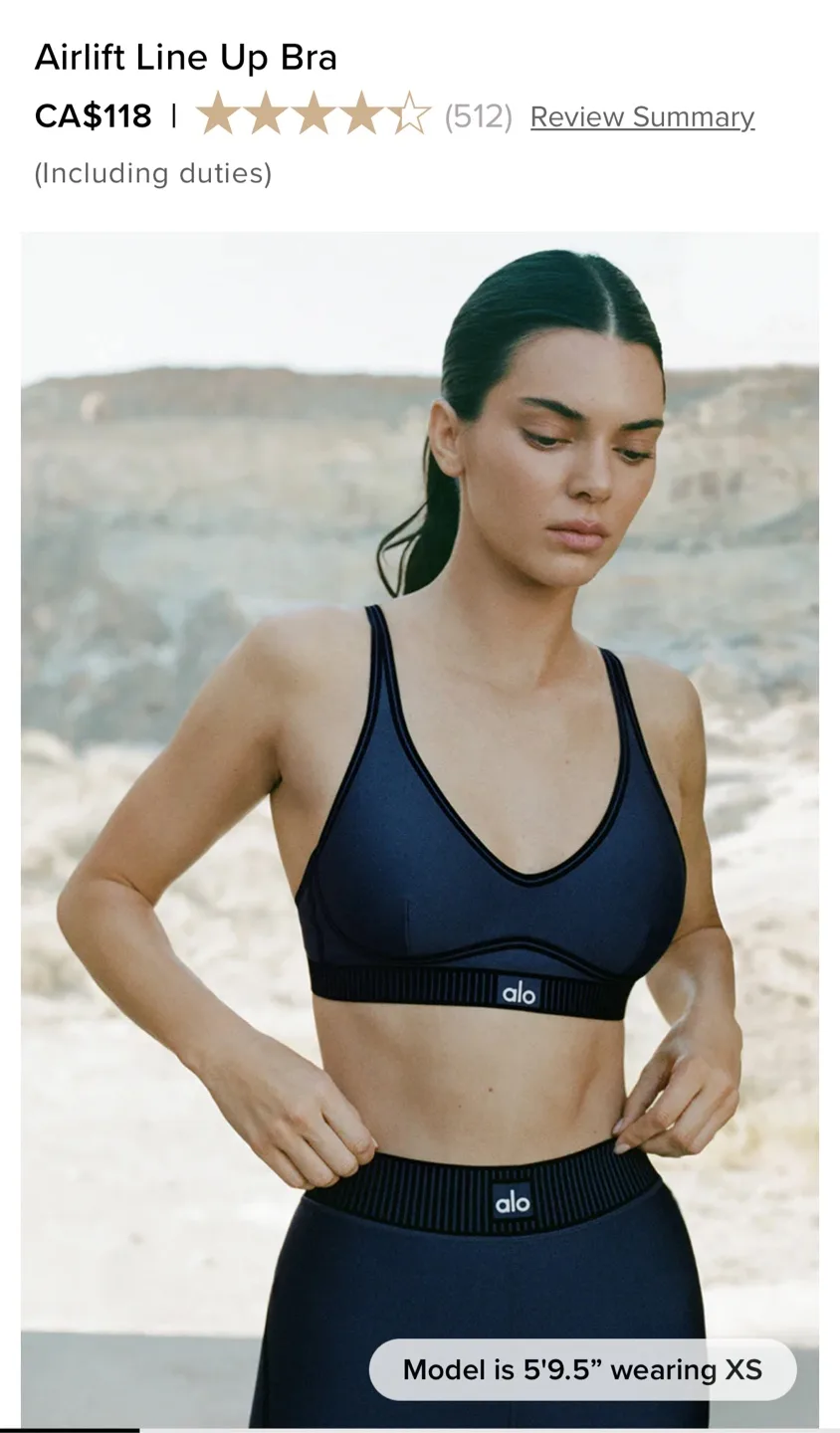 ALO Yoga Airlift Line Up Set - Navy Blue, Small image indicator(3)