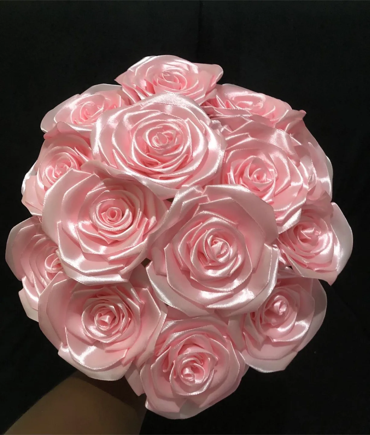 Handmade Ribbon Rose Bouquet image indicator(5)