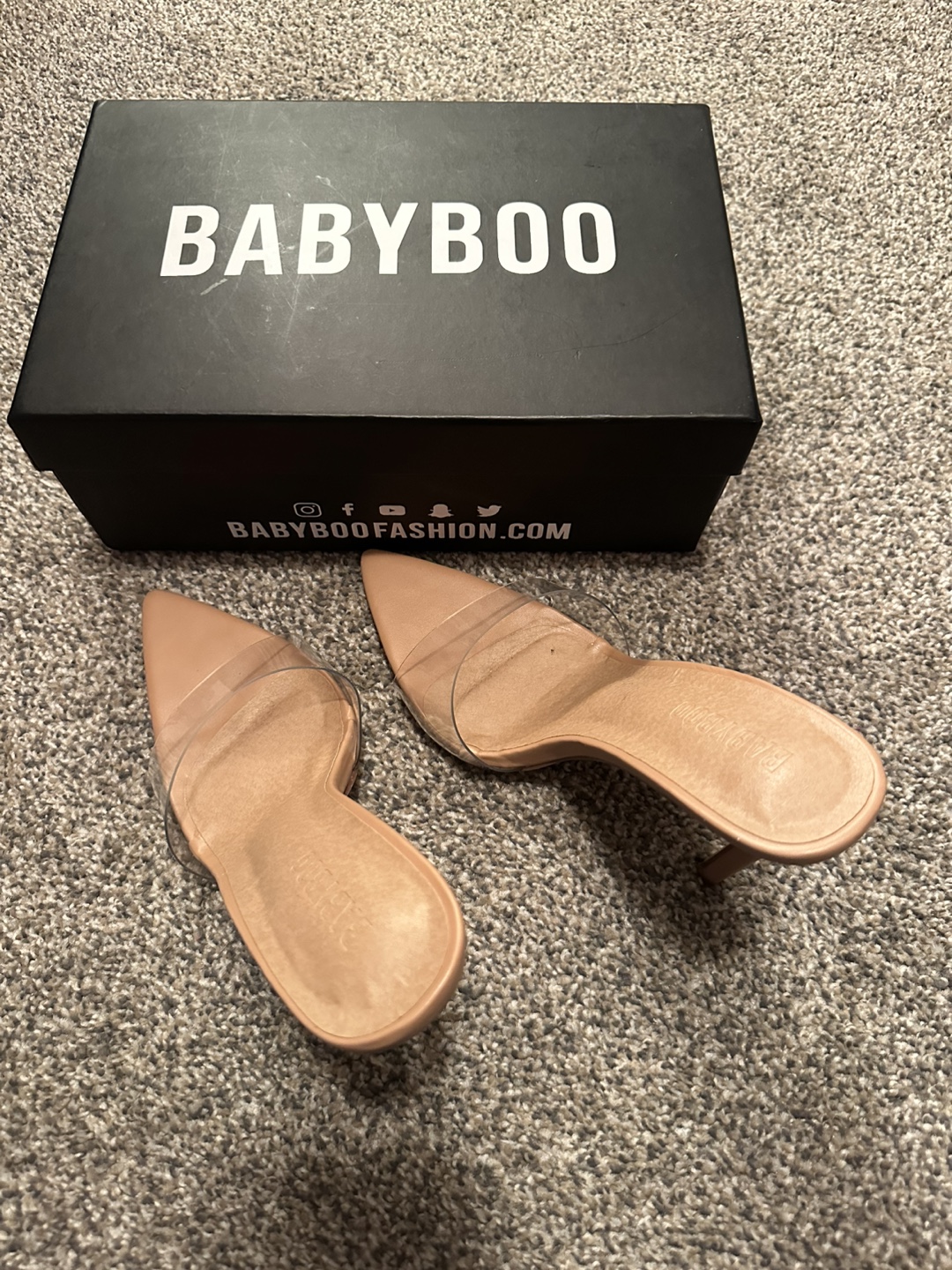 BABYBOO Nude Heels with Clear Strap - photo 2