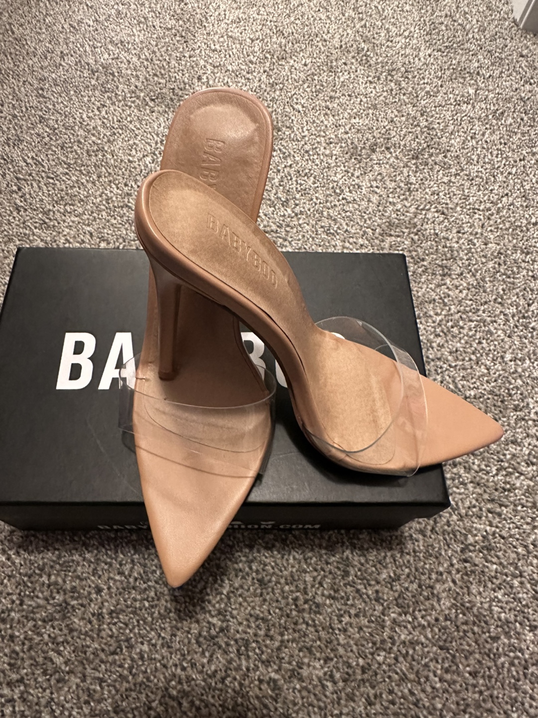 BABYBOO Nude Heels with Clear Strap - photo 3