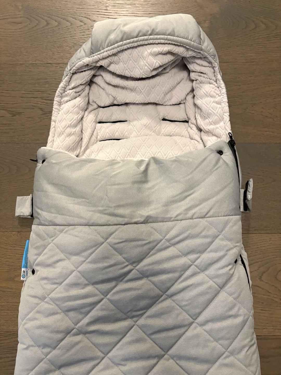 Uppababy gray cozy ganoosh retail $300 EUC image indicator(3)