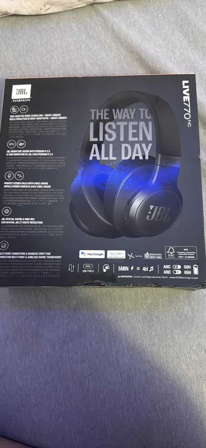 New JBL Live 770NC Noise Cancelling Headphones image indicator(2)