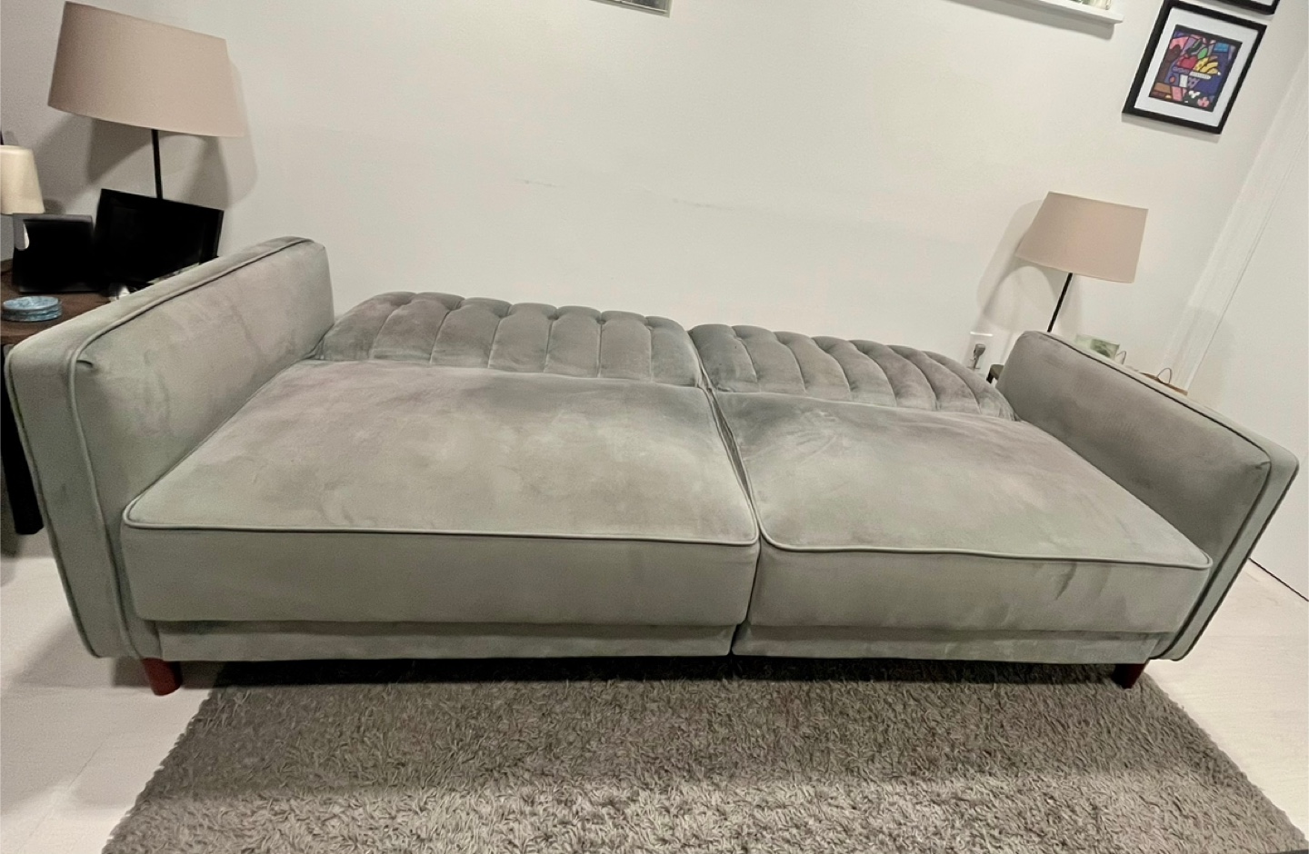 Mid Century Modern Convertible Sofa - photo 3