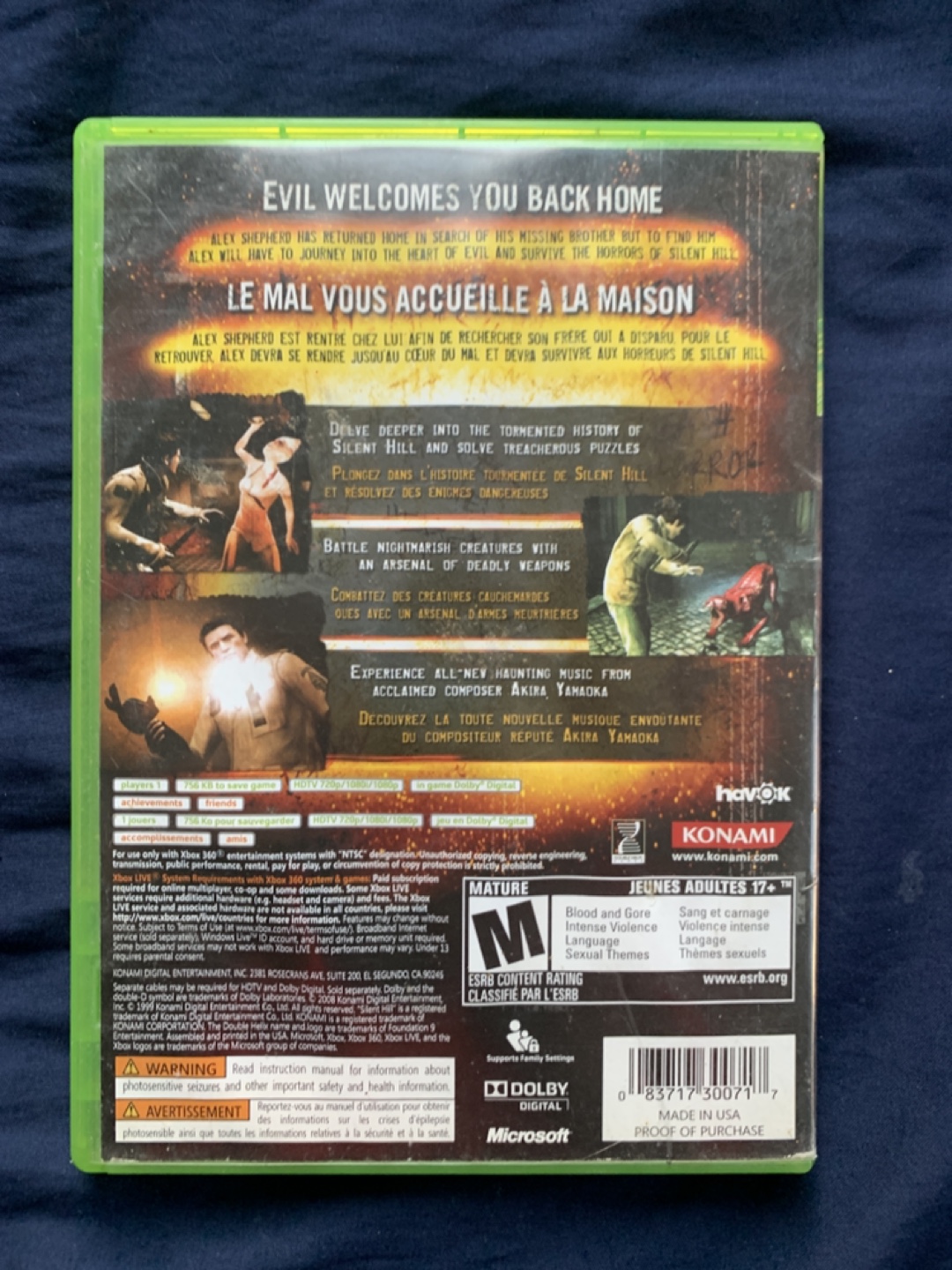Silent Hill: Homecoming Konami Xbox 360 - photo 2