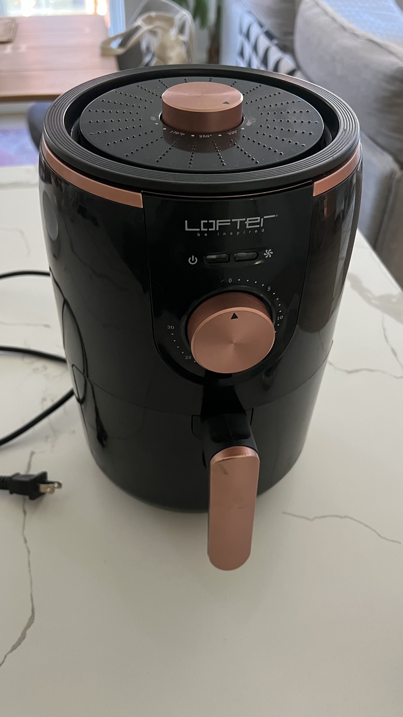 Lofter Air Fryer - Black & Rose Gold