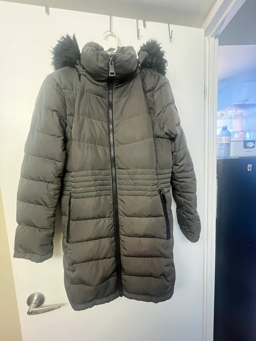 Calvin Klein Grey Puffer Coat thumbnail