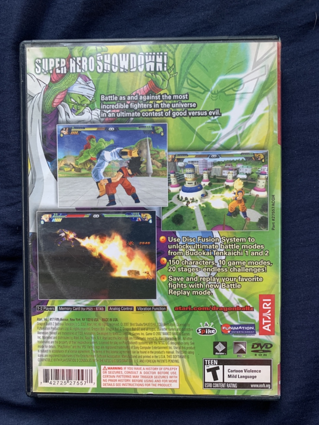 DRAGON BALL Z Budokai Tenkaichi 3 PS2 Playstation 2 - photo 2