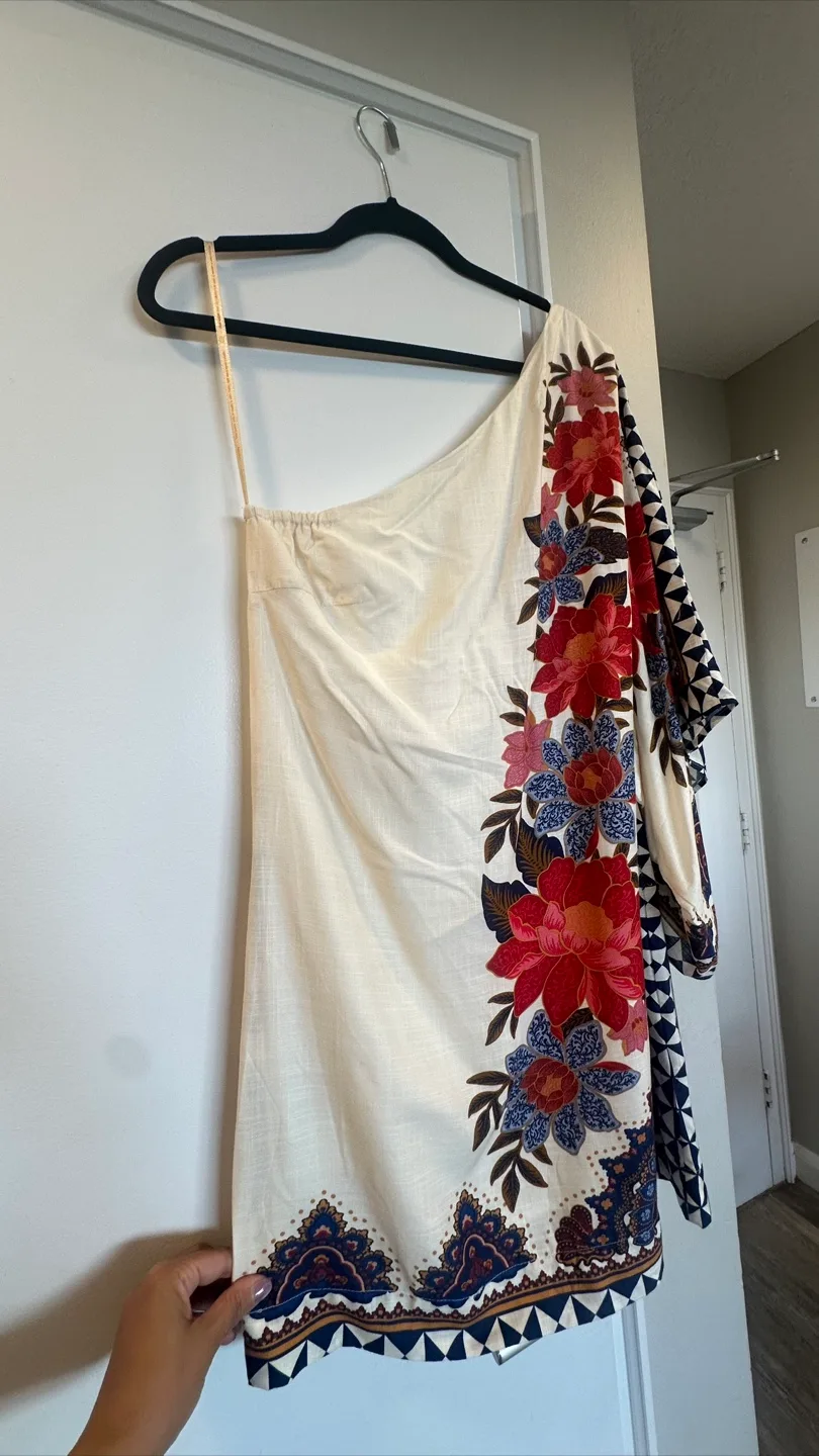 Farm Rio One Shoulder Floral Dress - M/L image indicator(3)