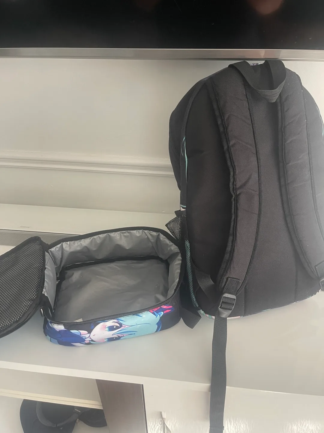 Miku anime backpack and lunch bag-Please read image indicator(4)