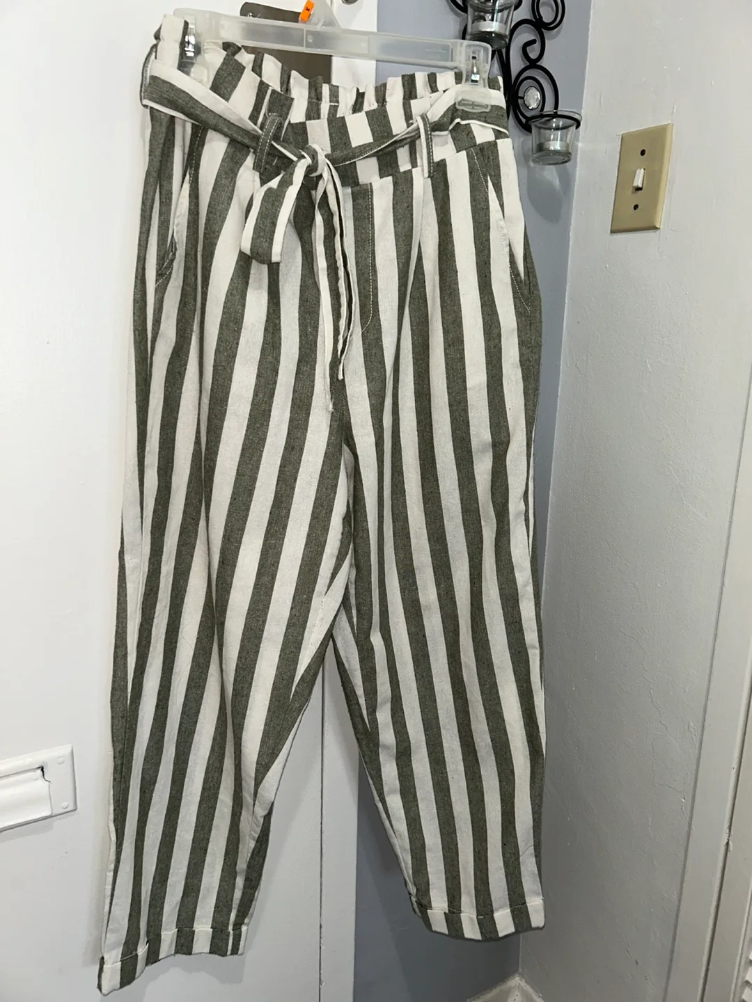 Cisono Linen Collection Striped Pants - Size L thumbnail