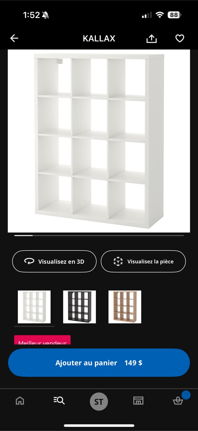 IKEA Kallax Shelf Unit - White