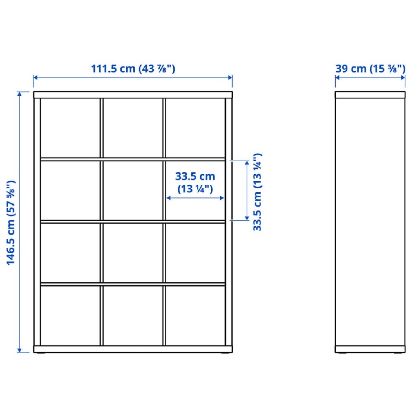 IKEA Kallax Shelf Unit - White - photo 2