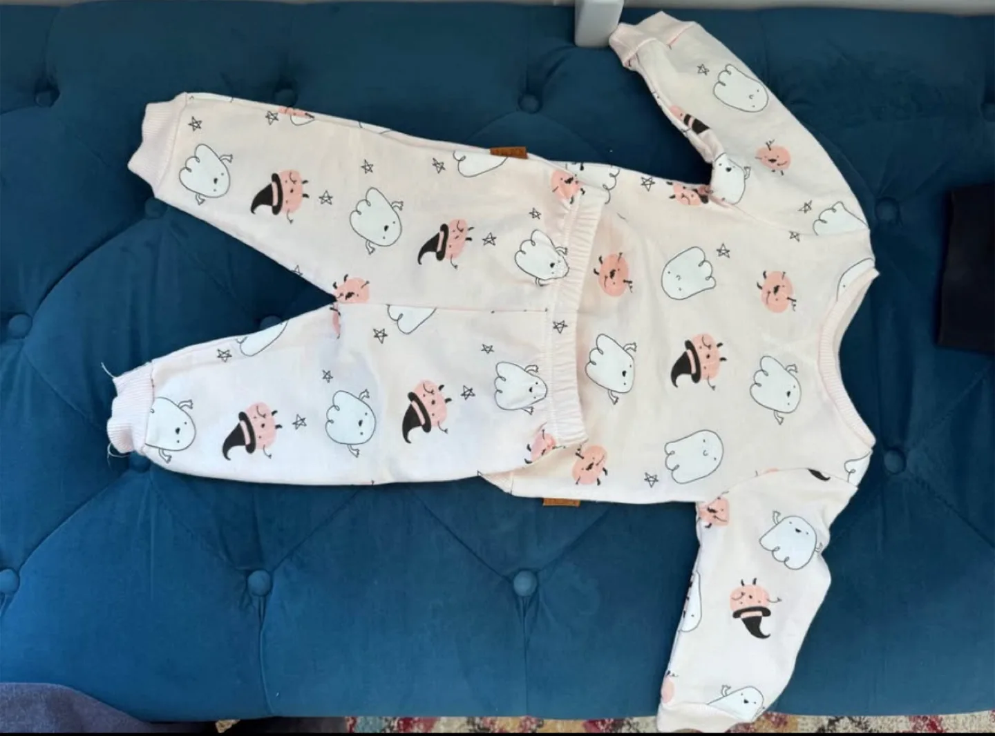 Cute printed pajama set for 9-12 months thumbnail