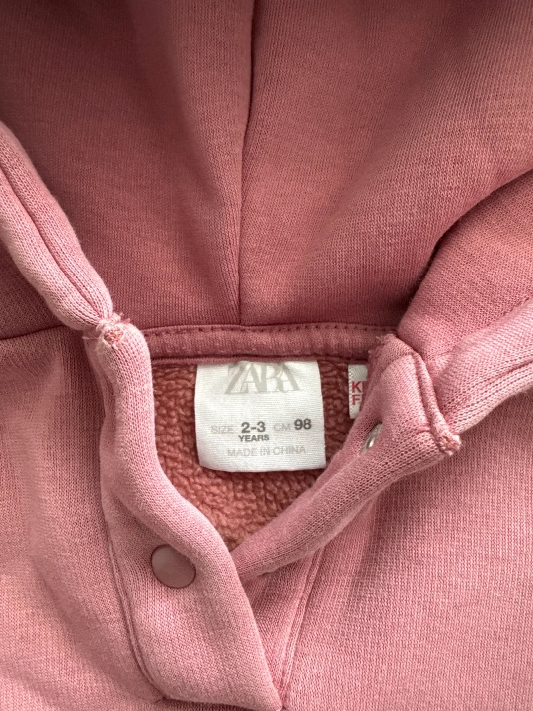 Zara Kids Pink Hoodie & Pants Set - Size 2-3 Years image indicator(2)