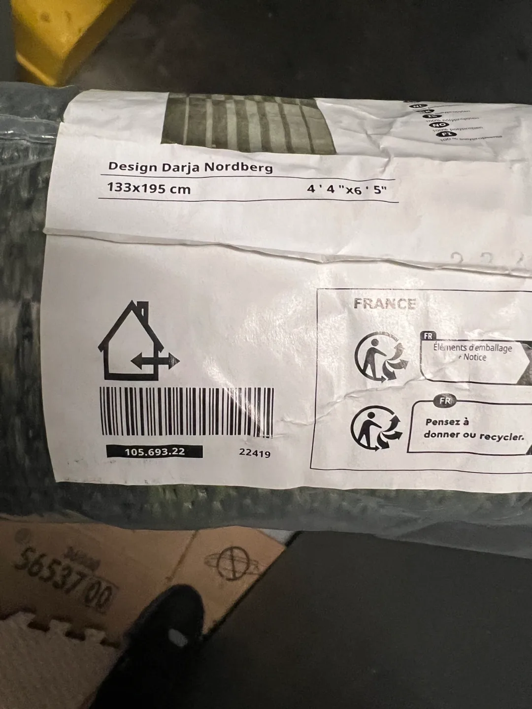 IKEA Kantstolpe Outdoor Rug 4'4"x6'5" image indicator(3)