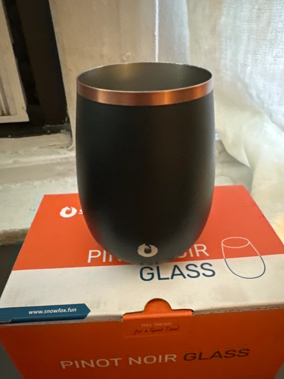 New! Pair of Pinot Noir Glasses by Snowfox - photo 2