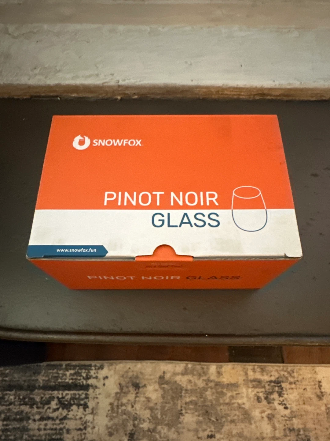 New! Pair of Pinot Noir Glasses by Snowfox