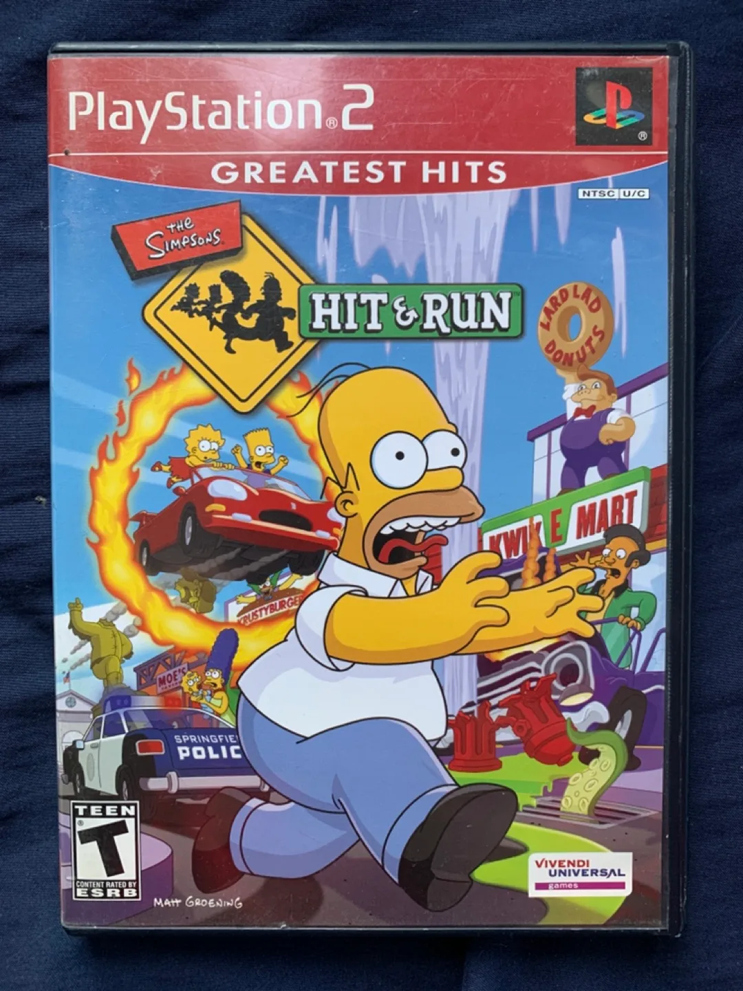 The Simpsons Hit & Run PS2 PlayStation Greatest Hits thumbnail