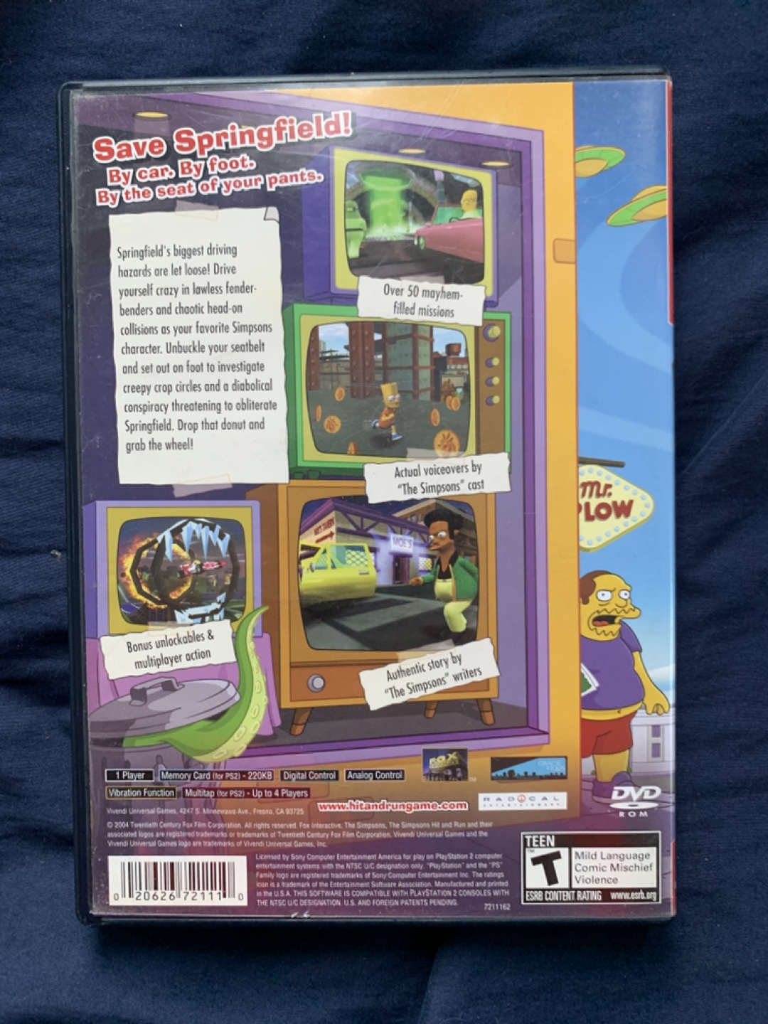 The Simpsons Hit & Run PS2 PlayStation Greatest Hits - photo 2