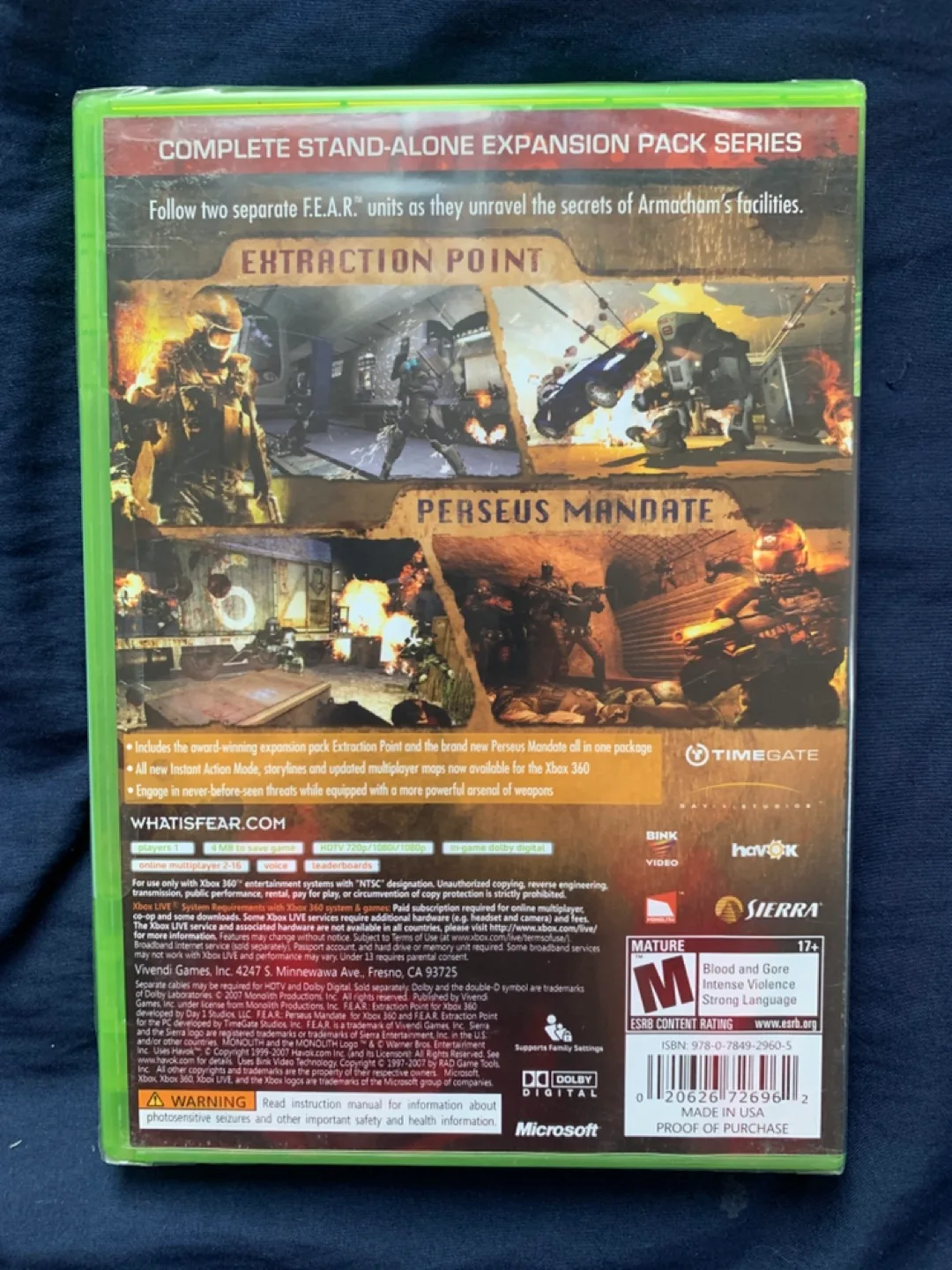 Factory Sealed F.E.A.R. Files (Xbox 360) image indicator(2)