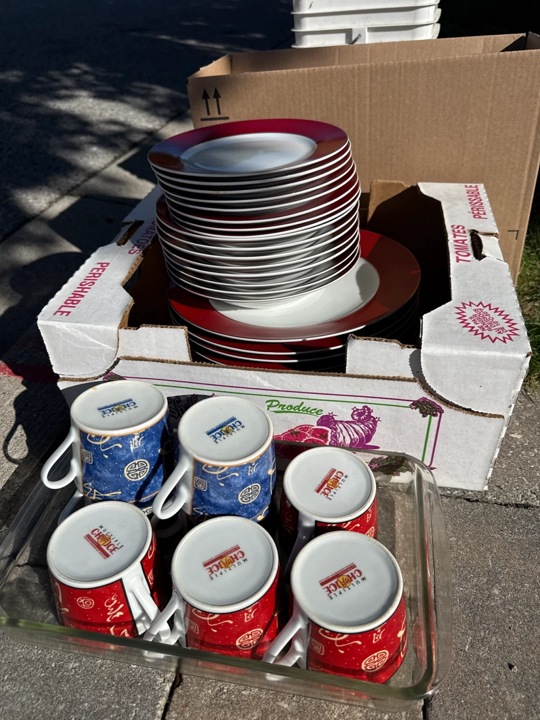 Multiple Choice Mugs & Plates Set