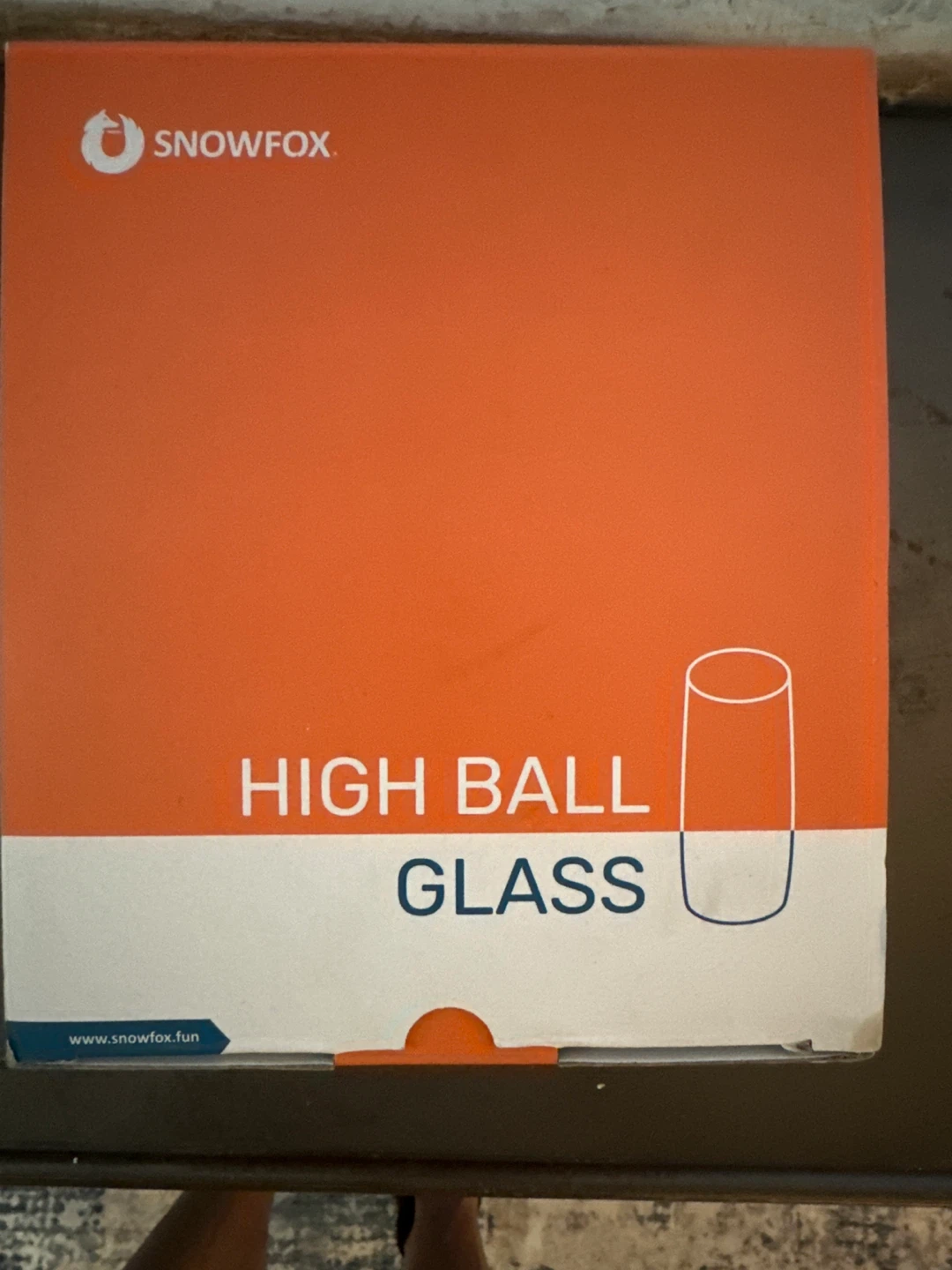 New! Pair of SnowFox High Ball Glasses