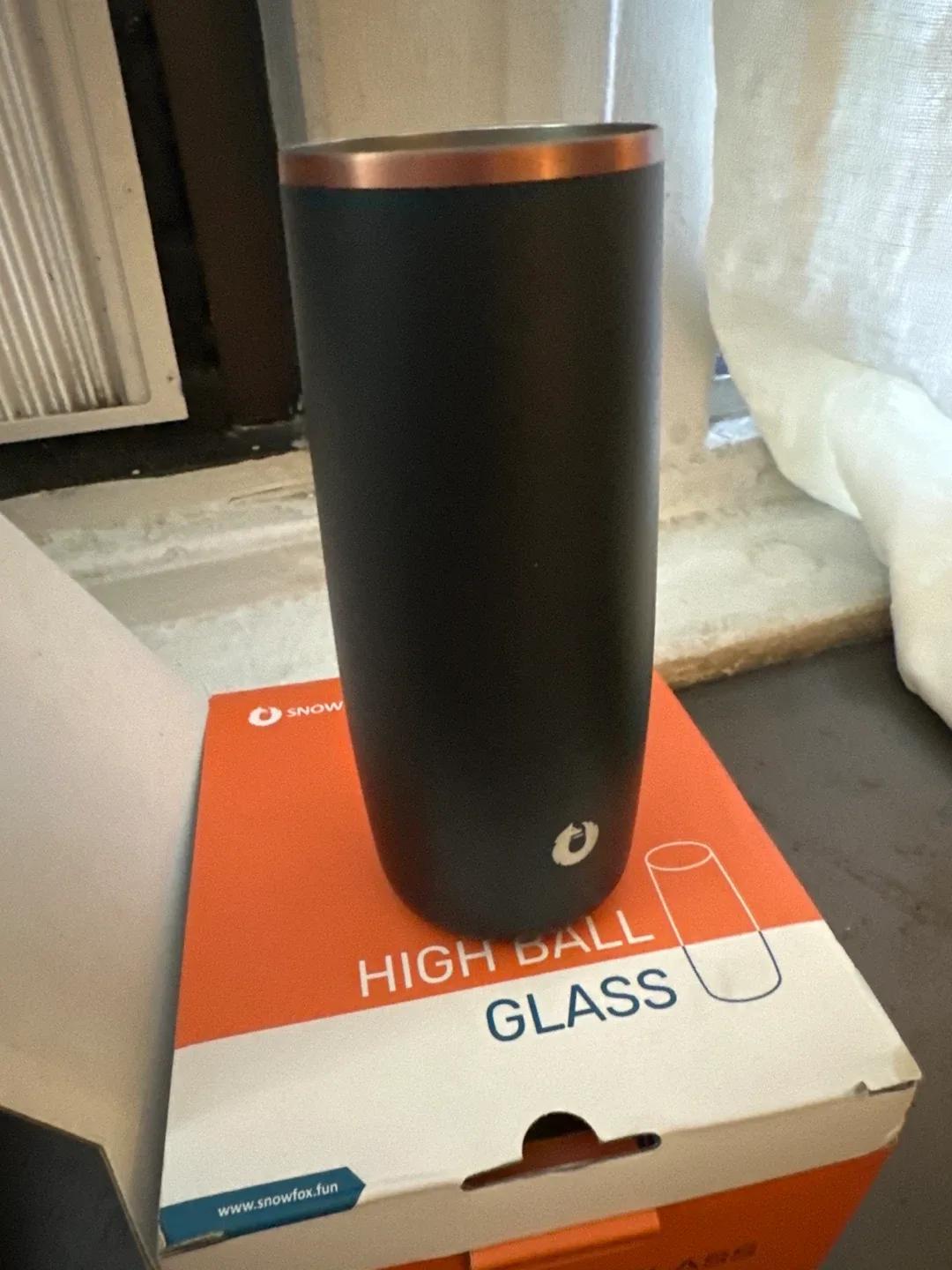 New! Pair of SnowFox High Ball Glasses image indicator(2)