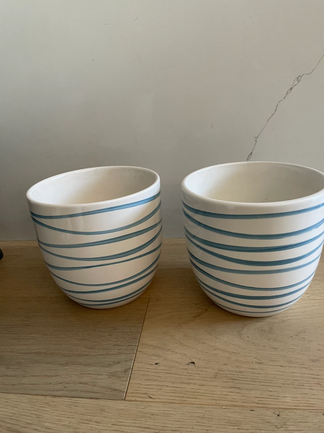 Striped Decorative Bowls - Set of 2