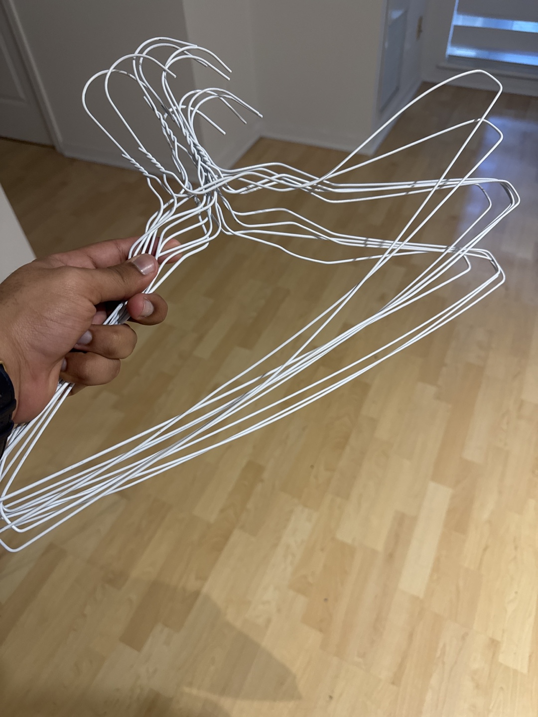 Clothes Hangers - Metal, White