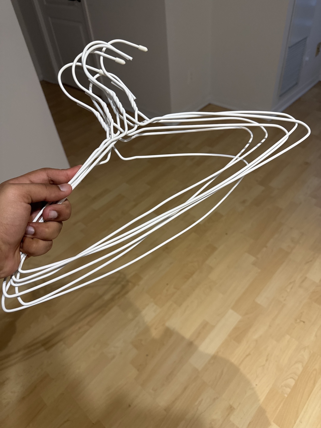 Clothes Hangers - Plastic, white