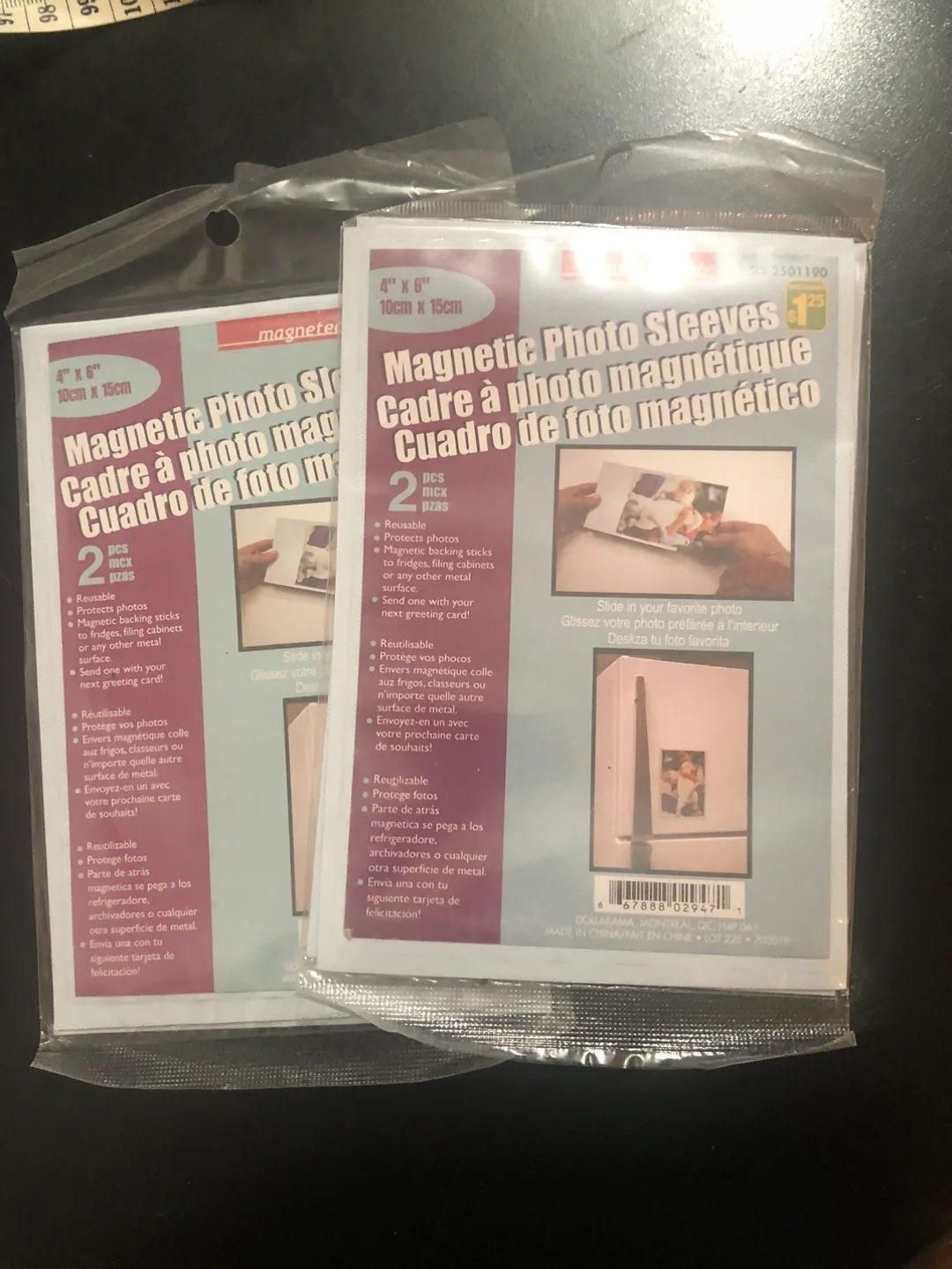Magnetic Photo Sleeves 4"x6" - 2 pack thumbnail