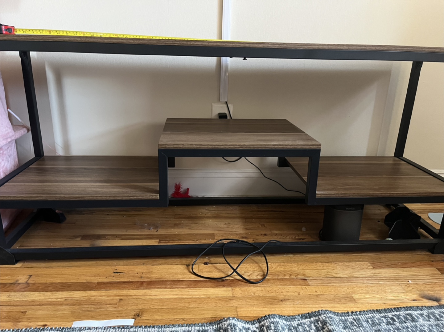 Brown & Black TV Stand