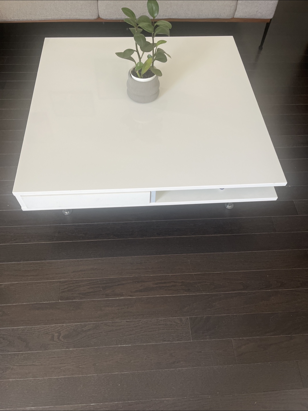 White Square IKEA Coffee Table - photo 2