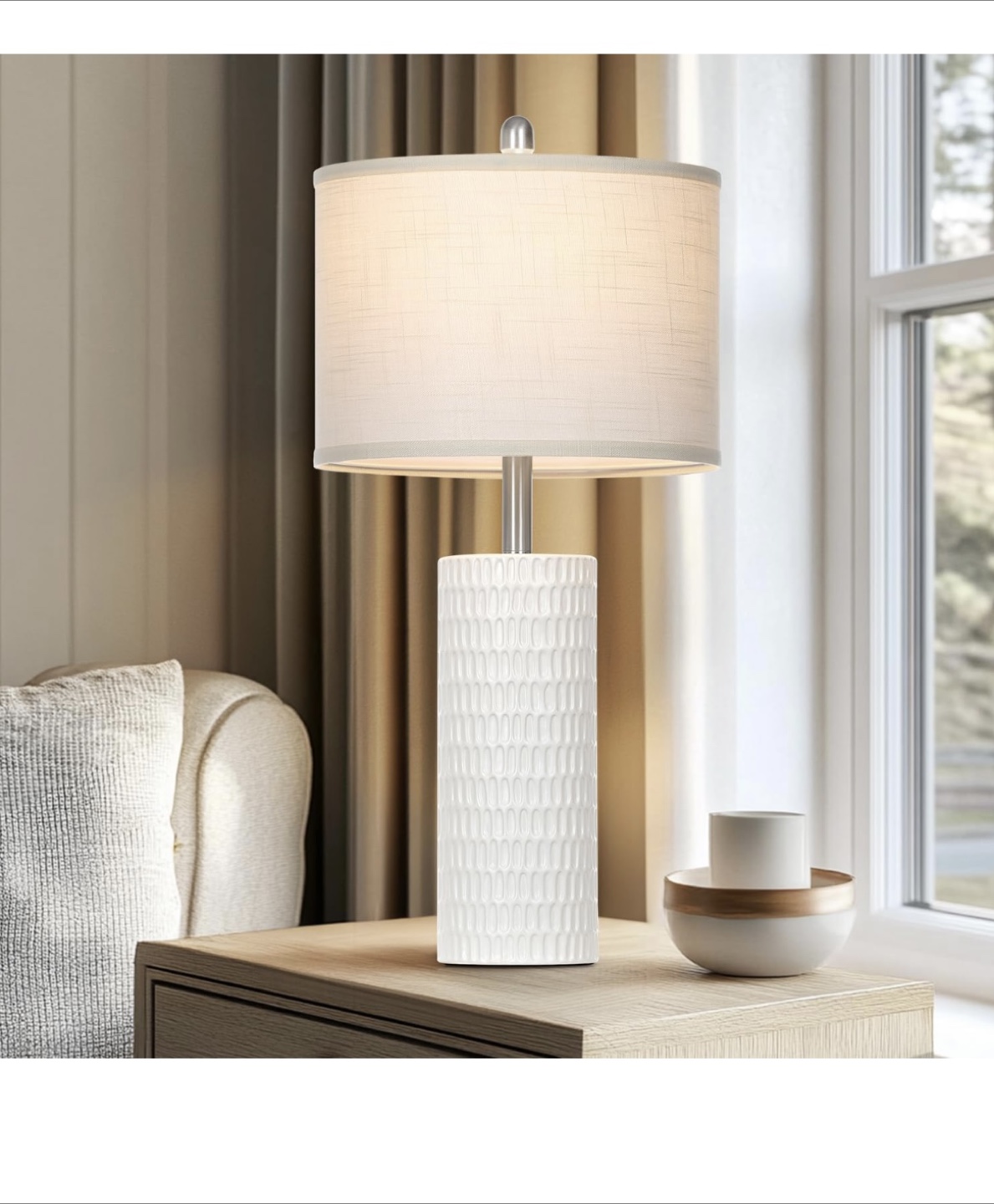 Modern Ceramic Table Lamp - 27" Height - photo 5