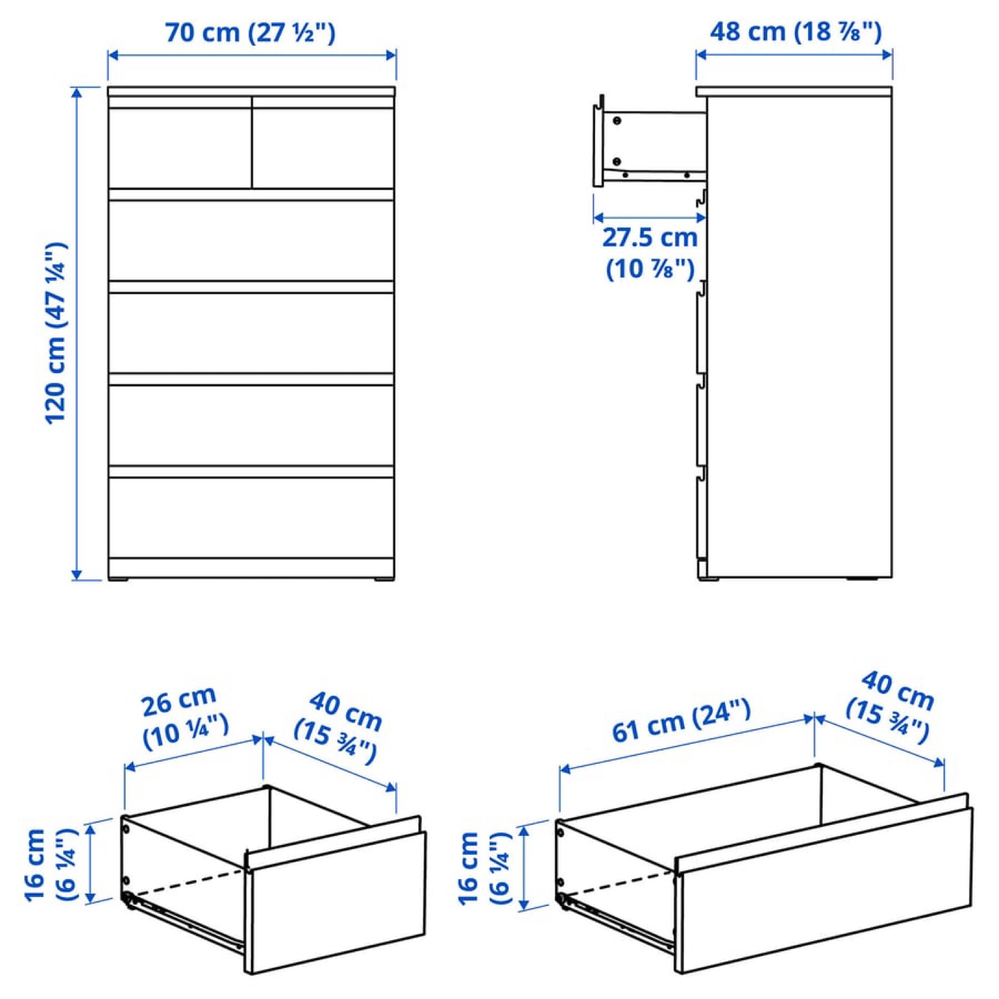 IKEA Hemnes Grey Dresser - photo 4