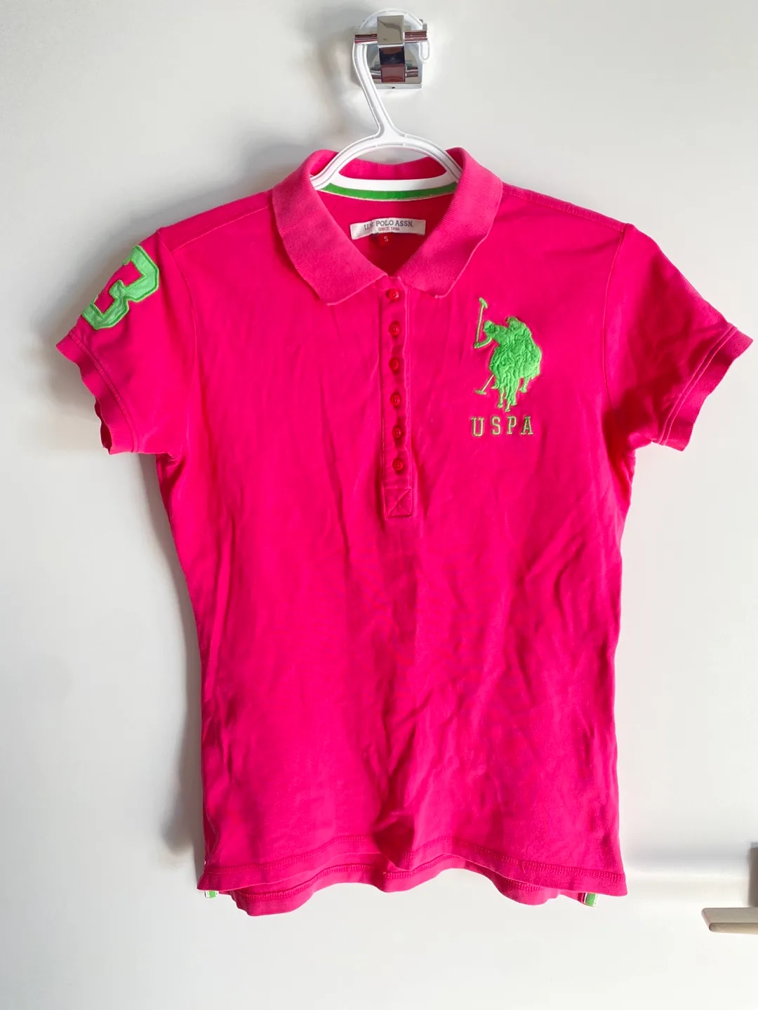 U.S. Polo Assn. Pink Polo Shirt thumbnail