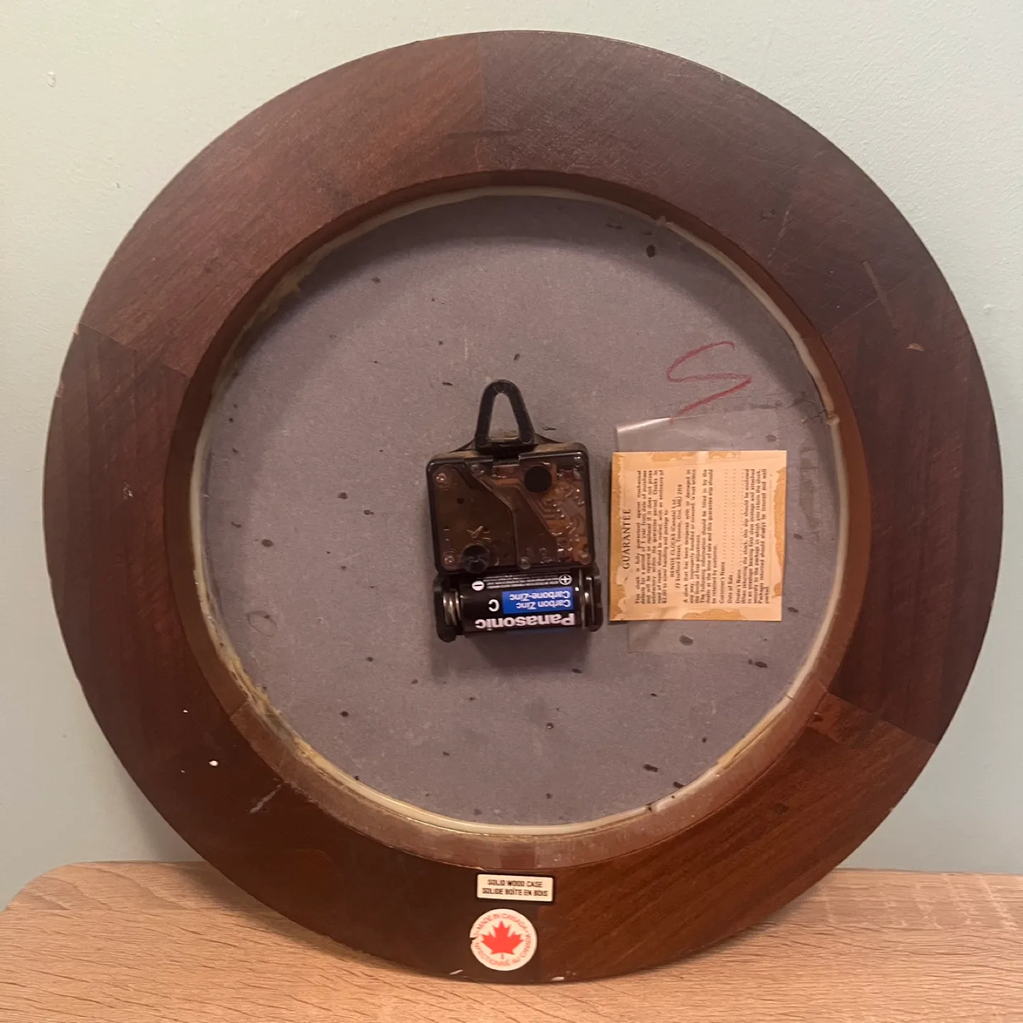 Vintage Solid Wood Case Wall Clock image indicator(2)