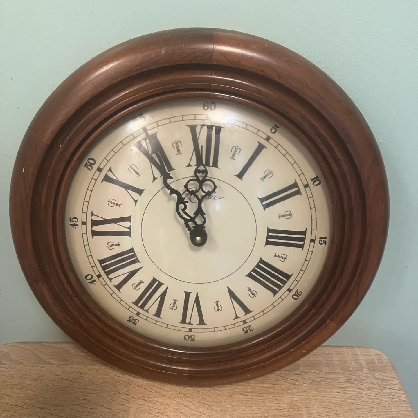 Vintage Solid Wood Case Wall Clock thumbnail