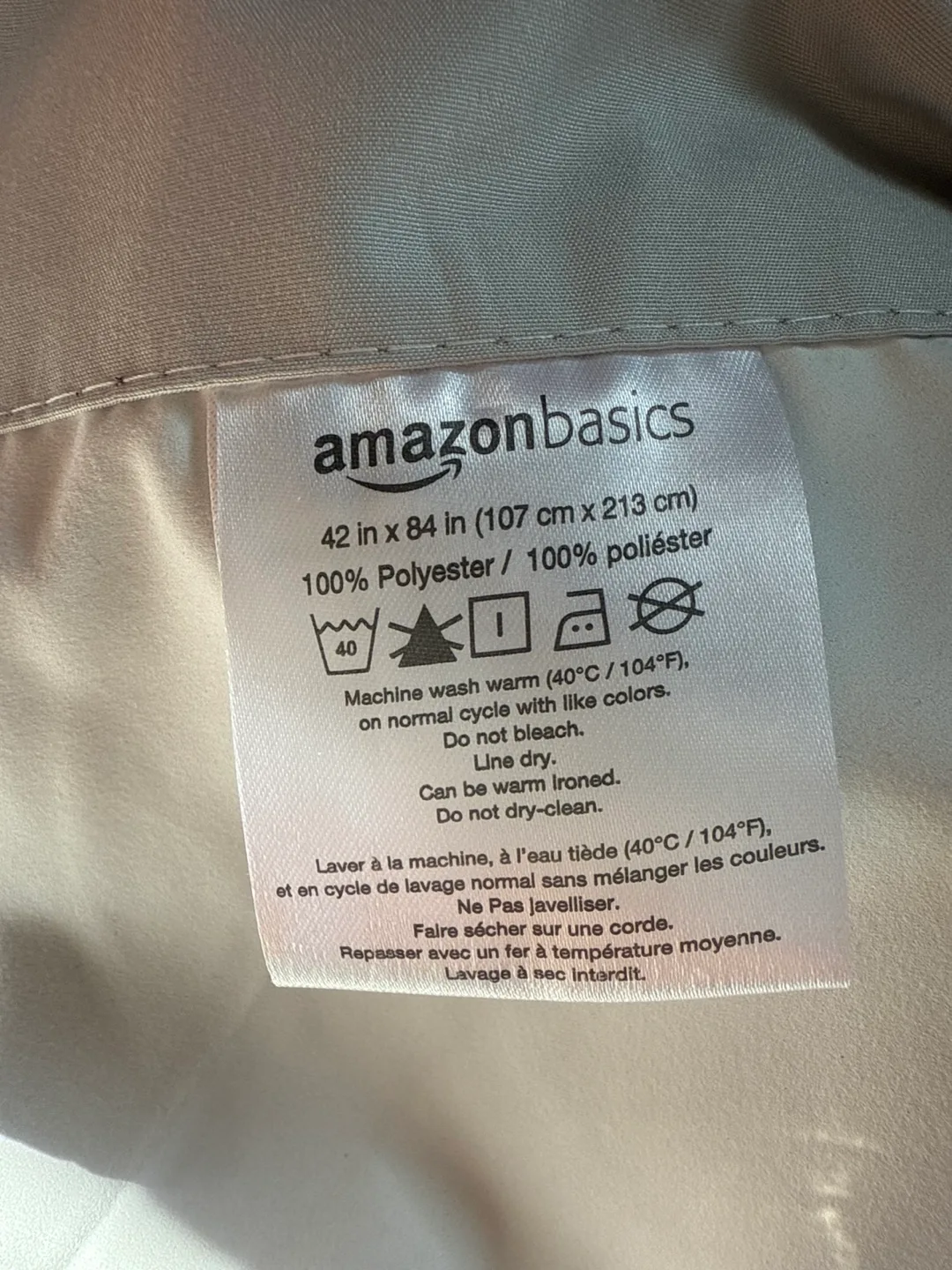 AmazonBasics 4 panels grey Blackout curtains  42x84 in image indicator(2)