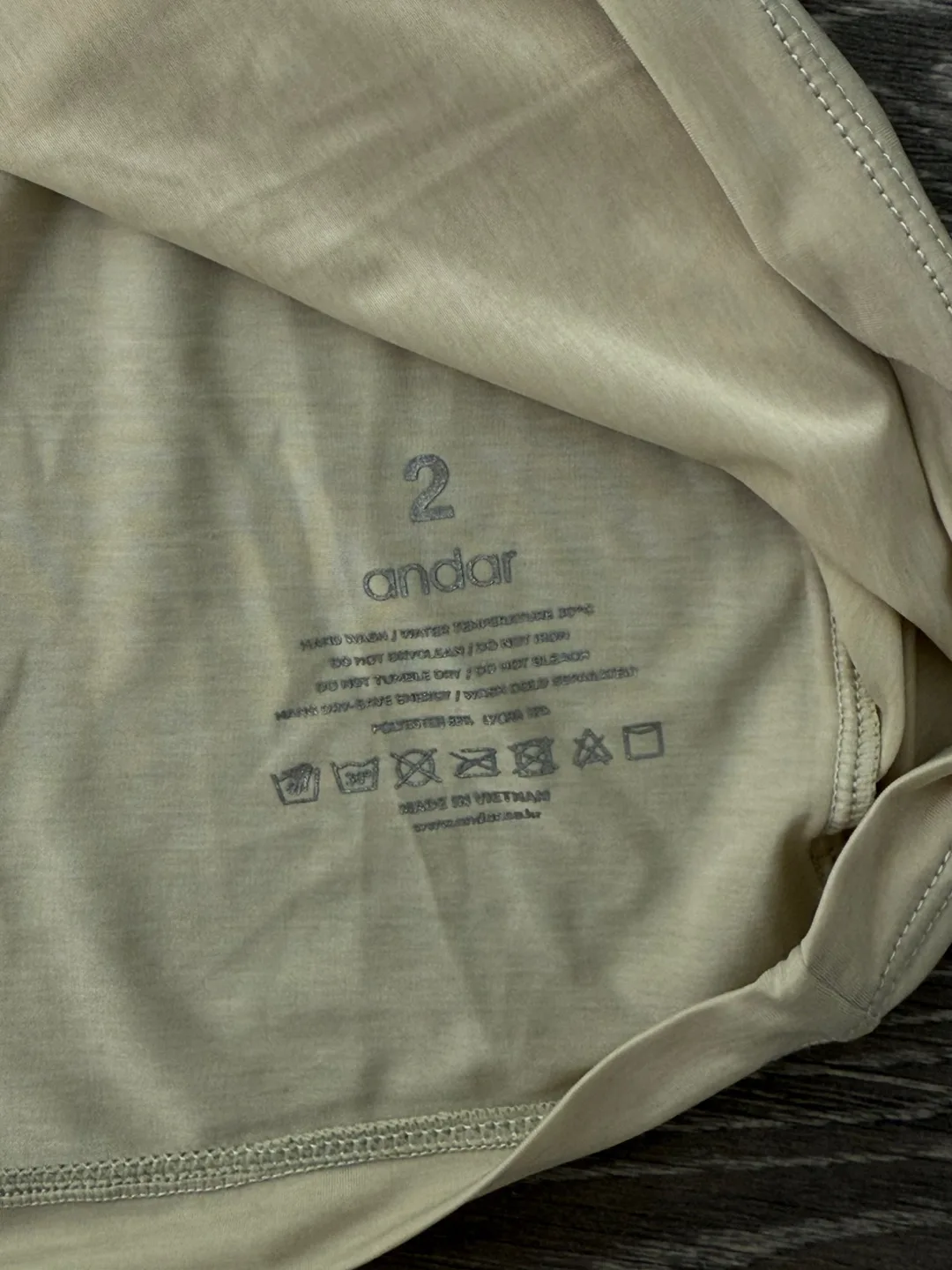 Andar Beige Athletic Top - Size 2 image indicator(2)